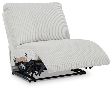Top Tier Alloy 4-Piece Left Arm Facing (Left Arm Facing (LAF)) Chaise Reclining Sectional by Ashley at Eve Furniture