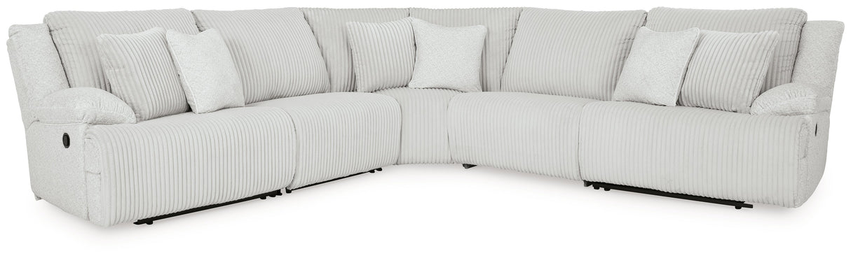 Top Tier Alloy 5-Piece Manual Reclining Modular Sectional by Ashley at Eve Furniture