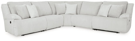 Top Tier Alloy 5-Piece Manual Reclining Modular Sectional by Ashley at Eve Furniture