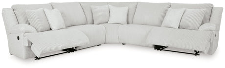Top Tier Alloy 5-Piece Manual Reclining Modular Sectional by Ashley at Eve Furniture