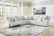 Top Tier Alloy 5-Piece Manual Reclining Modular Sectional by Ashley at Eve Furniture