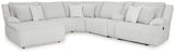 Top Tier Alloy 6-Piece Manual Reclining Modular Sectional with LAF Chaise and Console by Ashley at Eve Furniture