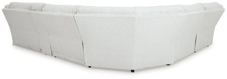Top Tier Alloy 6-Piece Manual Reclining Modular Sectional with LAF Chaise and Console by Ashley at Eve Furniture