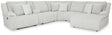 Top Tier Alloy 6-Piece Manual Reclining Modular Sectional with (RAF) Chaise and Console by Ashley at Eve Furniture