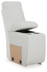 Top Tier Alloy Console with Storage by Ashley at Eve Furniture