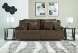 Top Tier Chocolate 2-Piece Manual Reclining Modular Loveseat by Ashley at Eve Furniture