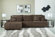 Top Tier Chocolate 3-Piece Reclining Sectional with LAF Chaise by Ashley at Eve Furniture