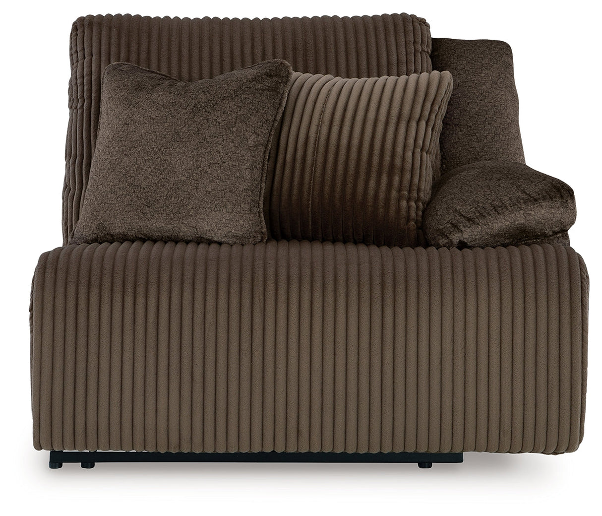 Top Tier Chocolate 4-Piece LAF Chaise Reclining Sectional by Ashley at Eve Furniture