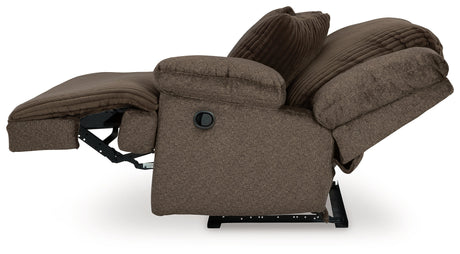 Top Tier Chocolate 4-Piece LAF Chaise Reclining Sectional by Ashley at Eve Furniture