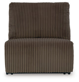 Top Tier Chocolate 4-Piece LAF Chaise Reclining Sectional by Ashley at Eve Furniture