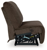 Top Tier Chocolate 4-Piece LAF Chaise Reclining Sectional by Ashley at Eve Furniture