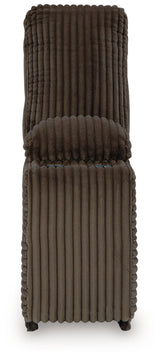 Top Tier Chocolate Console with Storage by Ashley at Eve Furniture