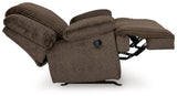Top Tier Chocolate Oversized Manual Rocker Recliner by Ashley at Eve Furniture