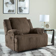 Top Tier Chocolate Oversized Manual Rocker Recliner by Ashley at Eve Furniture
