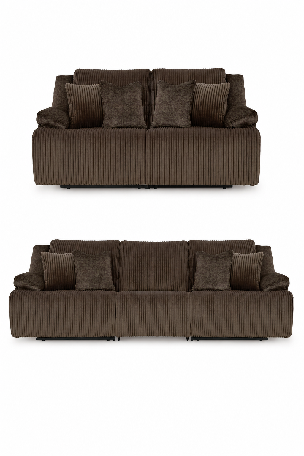 Top Tier Chocolate Reclining Living Room Set by Ashley at Eve Furniture
