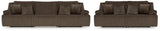 Top Tier Chocolate Reclining Living Room Set by Ashley at Eve Furniture