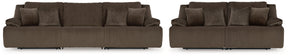 Top Tier Chocolate Reclining Living Room Set by Ashley at Eve Furniture