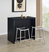 Topanga Black Engineered Wood Freestanding Home Bar by Coaster at Eve Furniture