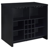 Topanga Black Engineered Wood Freestanding Home Bar by Coaster at Eve Furniture