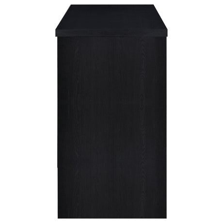 Topanga Black Engineered Wood Freestanding Home Bar by Coaster at Eve Furniture