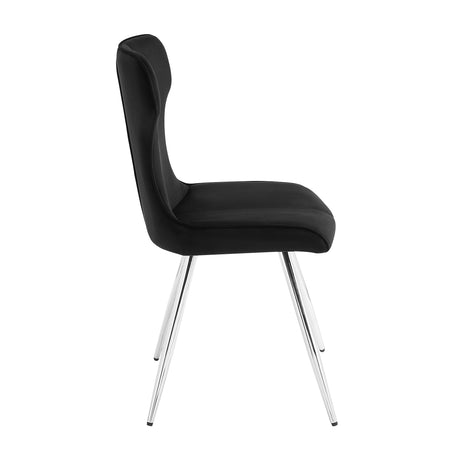 Topeka Black Side Chair, Set of 2 by Homelegance at Eve Furniture