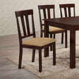 Topeka Brown Cherry Side Chair by Furniture of America at Eve Furniture