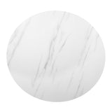 Topeka Chrome Round Dining Table by Homelegance at Eve Furniture