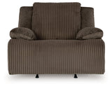 Top Tier 5-Piece Sectional with Recliner in Chocolate by Ashley at Eve Furniture