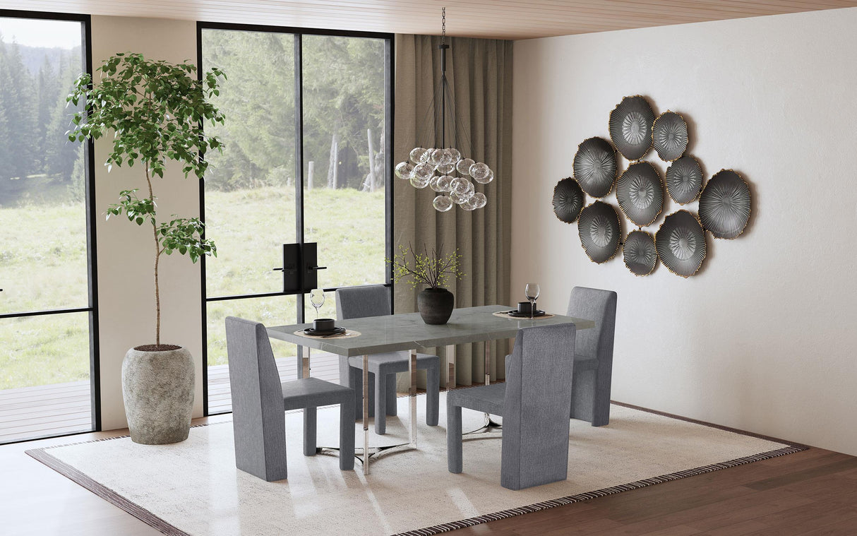 Tordera Velvet Upholstered Side Chair Grey (Set of 2) by Coaster at Eve Furniture