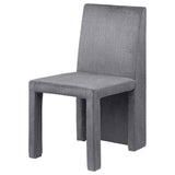 Tordera Velvet Upholstered Side Chair Grey (Set of 2) by Coaster at Eve Furniture
