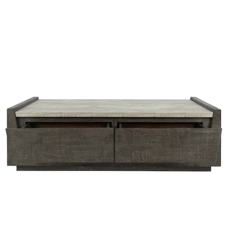 Tori Dark Brown 58" Coffee Table by Classic Home at Eve Furniture