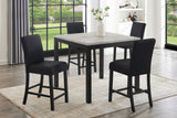 Tori Grey 5-Piece Counter Height Set by New Era Innovations at Eve Furniture
