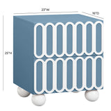 Tori Motif 2-Drawer Nightstand by TOV Furniture at Eve Furniture
