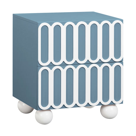 Tori Motif 2-Drawer Nightstand by TOV Furniture at Eve Furniture