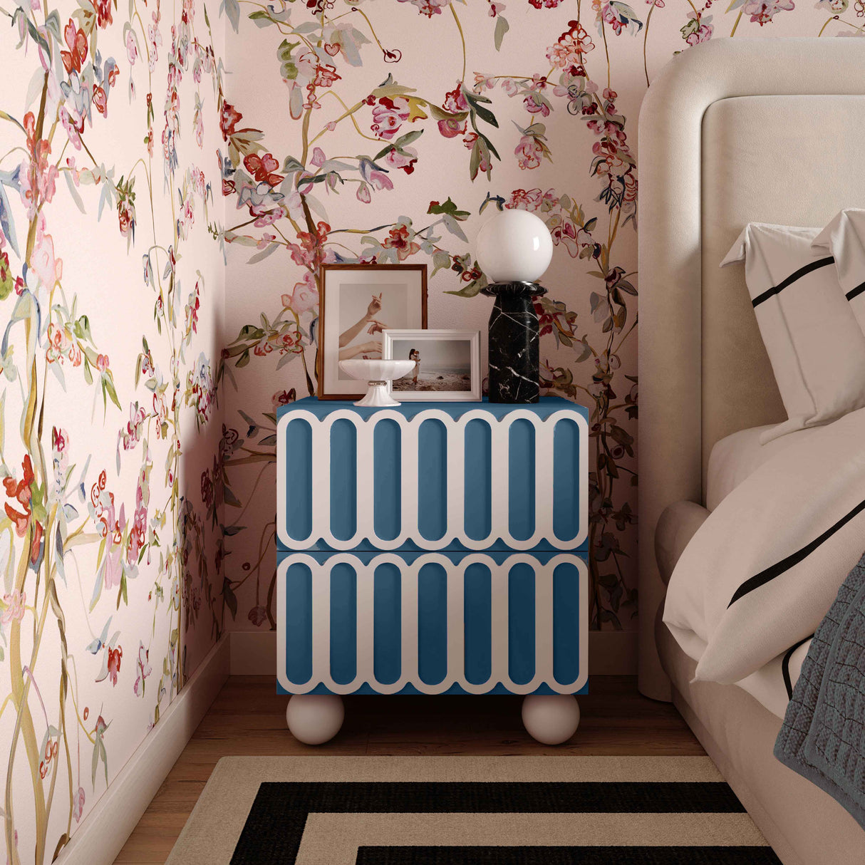 Tori Motif 2-Drawer Nightstand by TOV Furniture at Eve Furniture