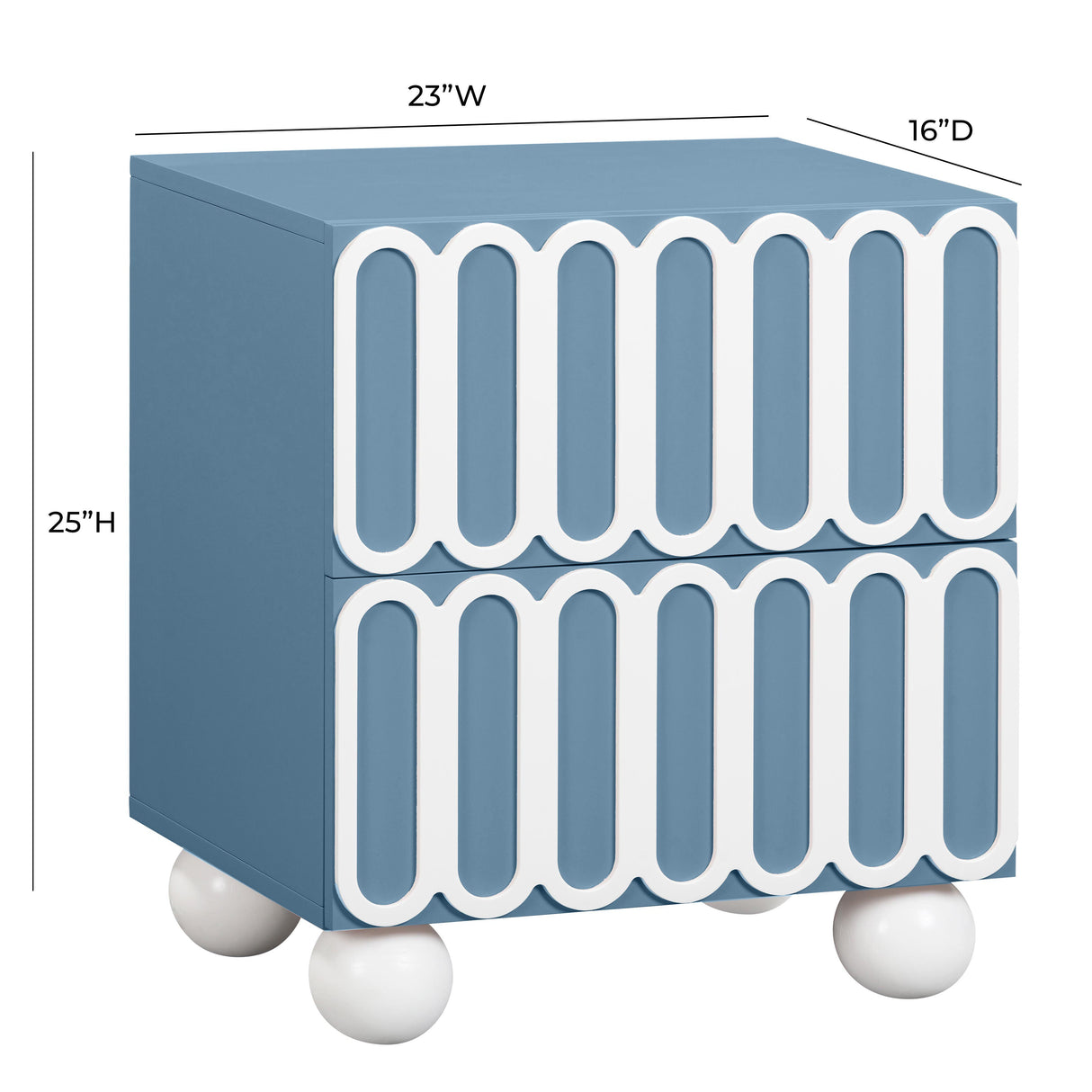 Tori Motif 2-Drawer Nightstand by TOV Furniture at Eve Furniture