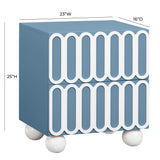 Tori Motif 2-Drawer Nightstand by TOV Furniture at Eve Furniture