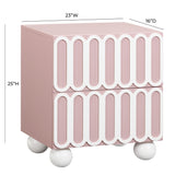 Tori Motif 2-Drawer Nightstand by TOV Furniture at Eve Furniture