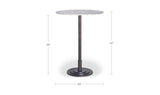 Tori Outdoor Bar Table White Marble by Moe's Home at Eve Furniture