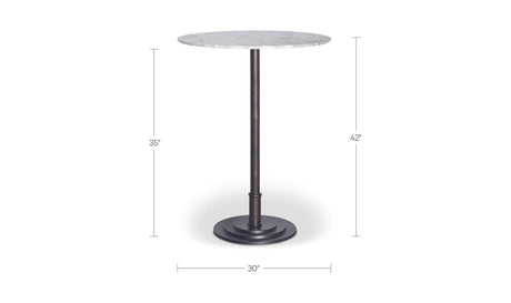 Tori Outdoor Bar Table White Marble by Moe's Home at Eve Furniture