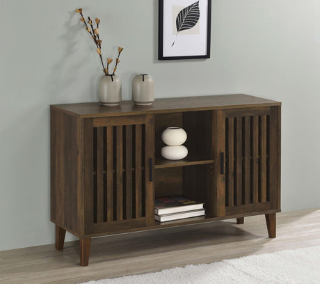 Torin Dark Pine 2-Door Engineered Wood Accent Cabinet by Coaster at Eve Furniture