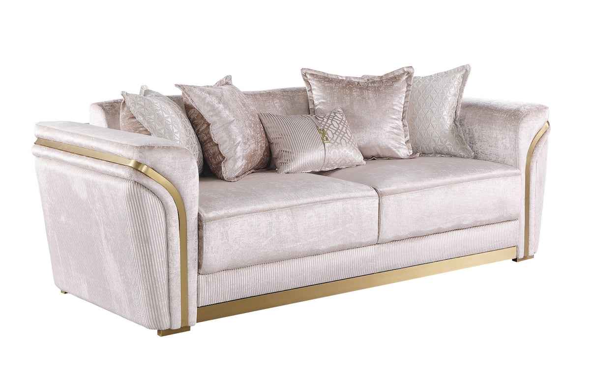 Torino Champagne Living Room Set by New Era Innovations at Eve Furniture