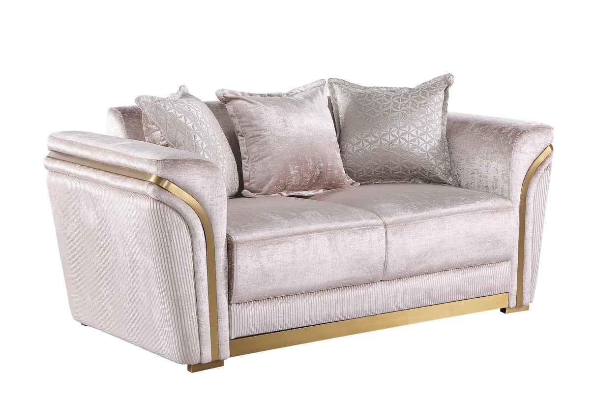 Torino Champagne Living Room Set by New Era Innovations at Eve Furniture