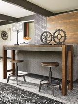 Torjin Brown and Gray Counter Height Set by Ashley at Eve Furniture