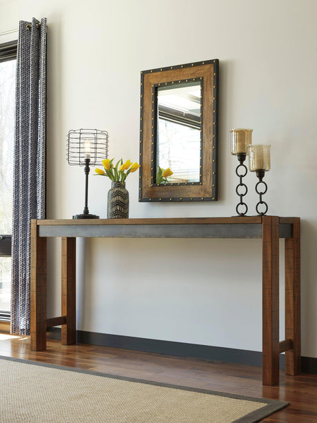 Torjin Brown and Gray Counter Height Set by Ashley at Eve Furniture