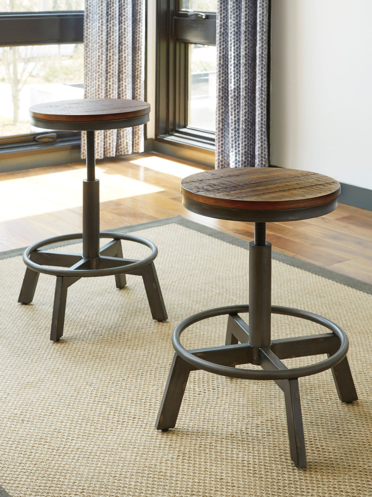 Torjin Brown and Gray Counter Height Set by Ashley at Eve Furniture