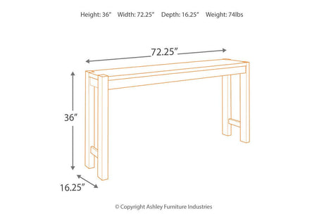 Torjin Brown/Gray Counter Height Dining Table by Ashley at Eve Furniture