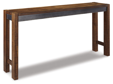 Torjin Brown/Gray Counter Height Dining Table with 4 Barstools by Ashley at Eve Furniture