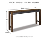 Torjin Brown/Gray Counter Height Dining Table with 4 Barstools by Ashley at Eve Furniture
