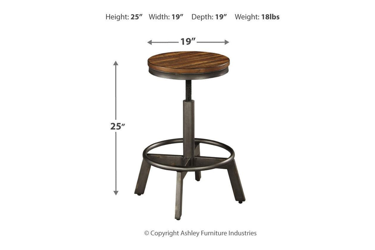 Torjin Brown/Gray Counter Height Stool, Set of 2 by Ashley at Eve Furniture